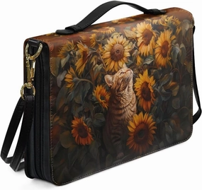 Lotusorchid Bible Cover Bag for Women, Men Bible Accessories with Handle, Bible Carrier Tote with Detachable Shoulder Strap