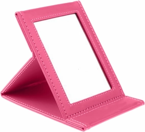 MaGiLL Mirror 1 Pc Portable Leather Square Vanity Mirror Foldable Design Simple Makeup Cosmetic Toolol