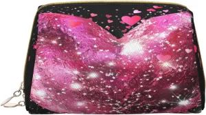 Makeup Bag Women Toiletrie Showe Brush Skin Care Travel Organizer Purse Me Large Makeup Purse Accessories & TotePink Romance