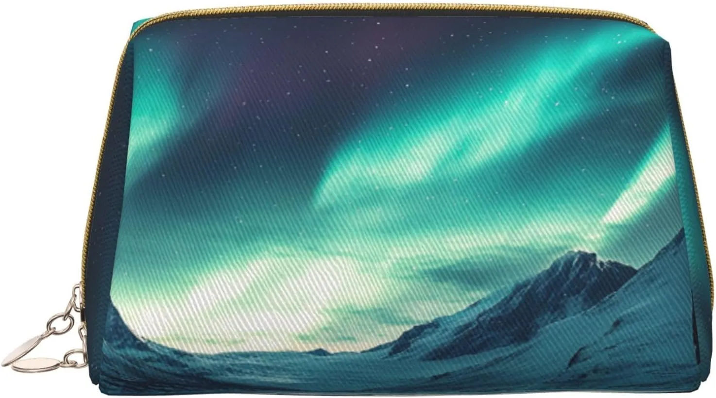 Makeup Bag Women Toiletrie Showe Brush Skin Care Travel Organizer Purse Me Large Makeup Purse Accessories & ToteSnow Mountain Northern Lights