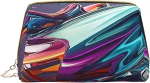 Makeup Bag Women Toiletrie Showe Brush Skin Care Travel Organizer Purse Me Large Makeup Purse Accessories, Tote Liquid splashing, rocket spacecraft