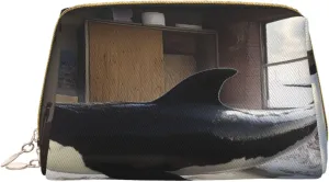 Makeup Bag Women Toiletrie Showe Brush Skin Care Travel Organizer Purse Me Large Makeup Purse Accessories, Tote The killer whale in the room