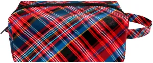 Makeup Bags for Women,Toiletry Bag for Men,Classic Stripe Red Plaid,Travel Cosmetic Bag