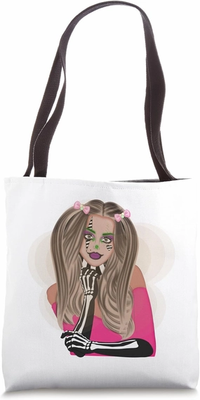 Makeup Art Fashion Stylish Girl Streetwear Urban Street Wear Tote Bag