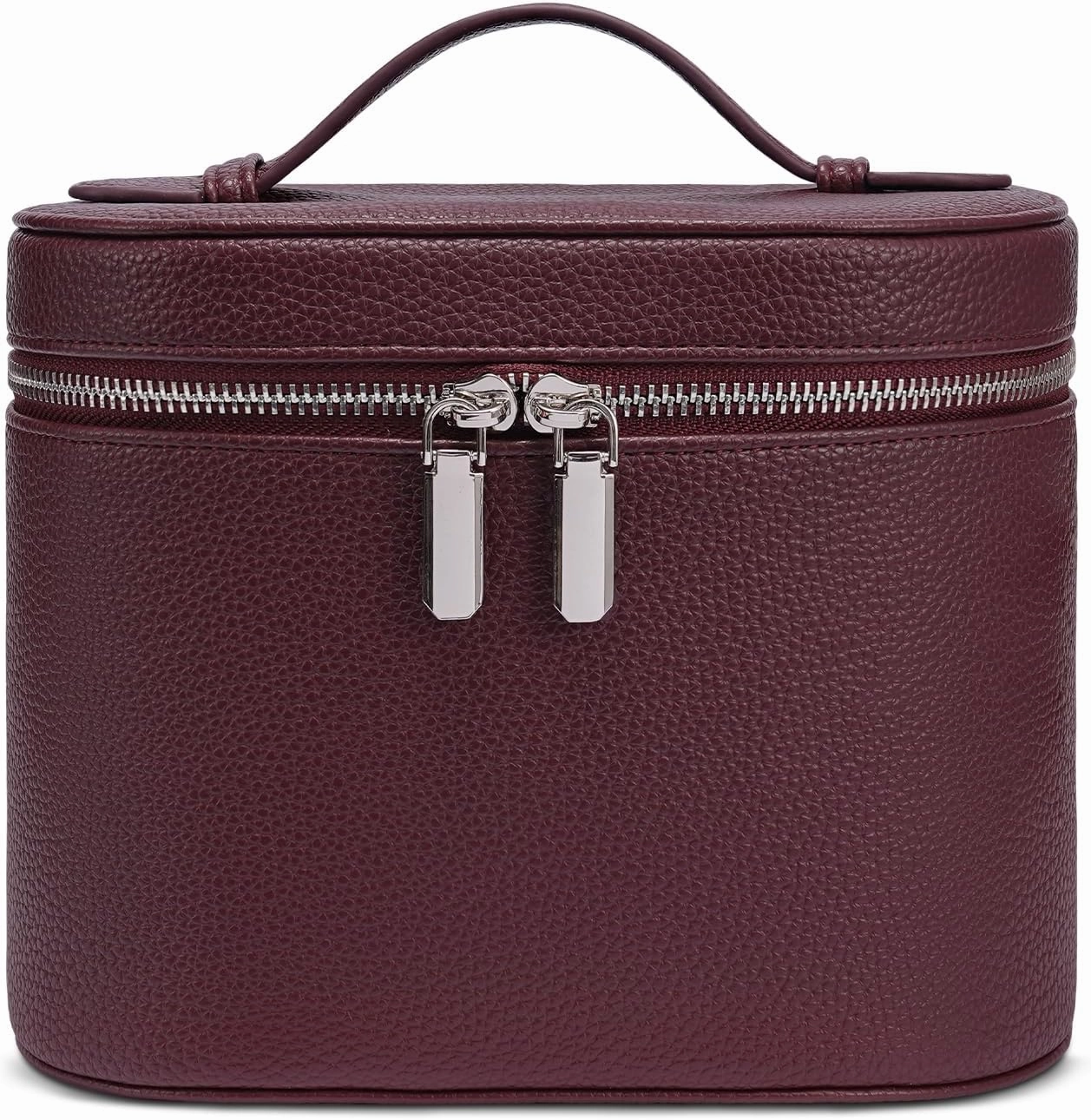 Makeup Bag, Travel Make up Case with Compartments and Handle, Portable Cosmetic Organizer Bags,Toiletry Bag for Women