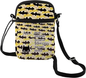 MEIKIUP Bat Movie Inspired Gifts for Fan Bat Character Makeup Cosmetic Bag Bat Lover Gift for Women (BRAVE CB)