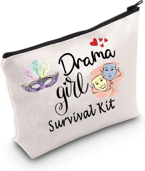 MEIKIUP Drama Gift Theater Actress Makeup Bag Theater Comedy Tragedy Masks Gift Drama Mama Gift (Drama bag)
