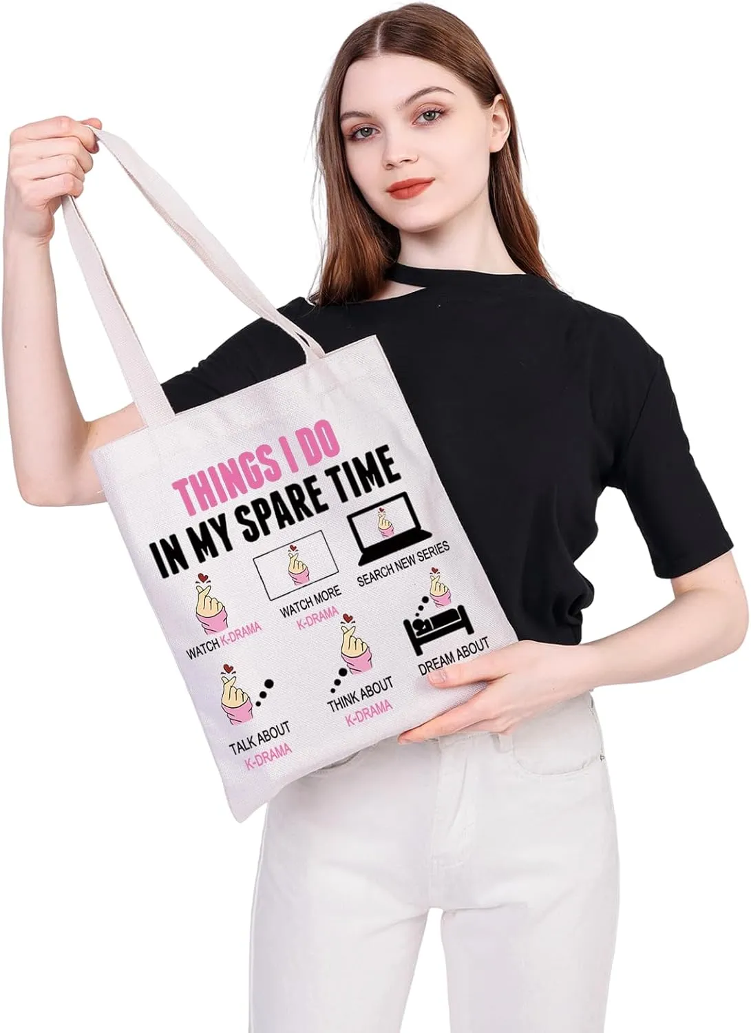 MEIKIUP Funny K-pop Lover Gift K-pop Merchandise Korean Drama Fan Gift K-Drama Women Makeup Bag