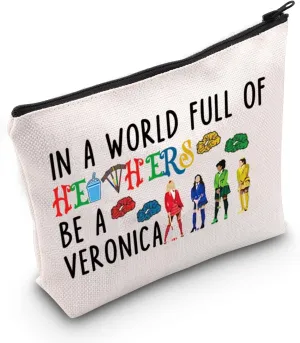 MEIKIUP Sister Musical Inspired Makeup Bag Musical Theatre Lover Gift Musical Merchandise In A World Full Of H Be A V Travel Toiletry Bag (Be A V Bag)