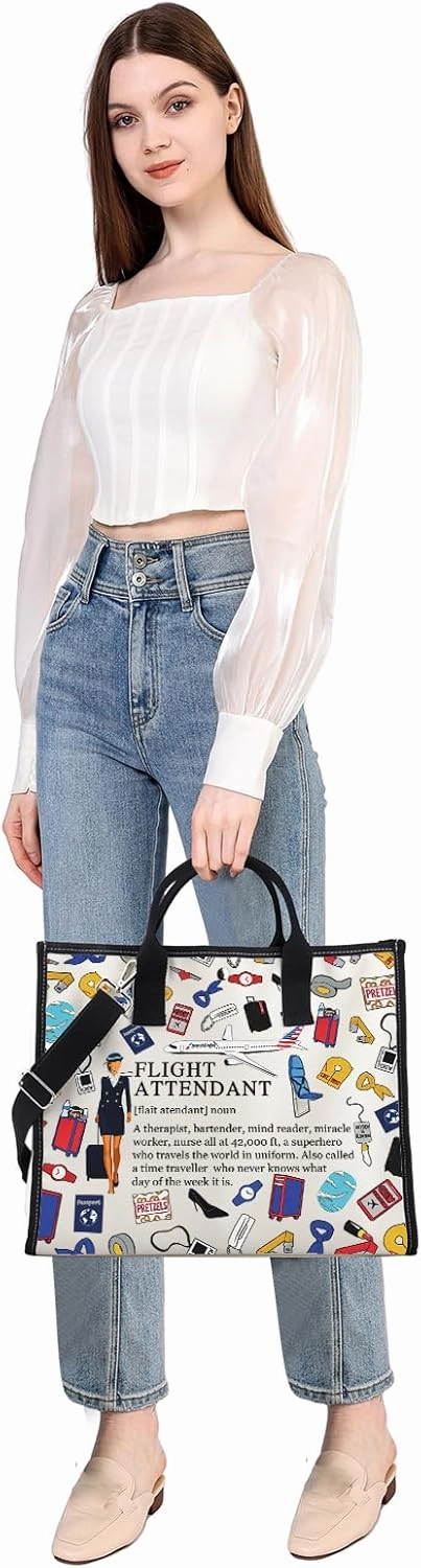 MEIKIUP Flight Attendant Gifts Air Stewardess Cosmetic Travel Bag Stewardess Aviation Makeup Pouch