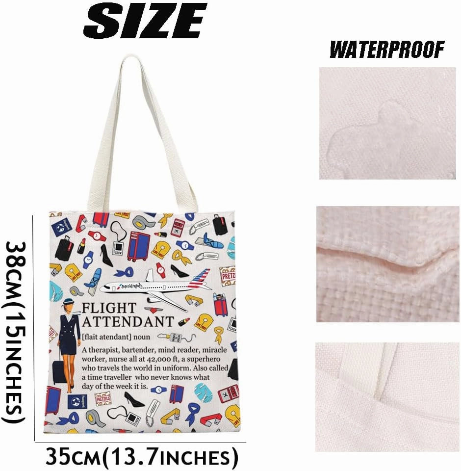 MEIKIUP Flight Attendant Gifts Air Stewardess Cosmetic Travel Bag Stewardess Aviation Makeup Pouch