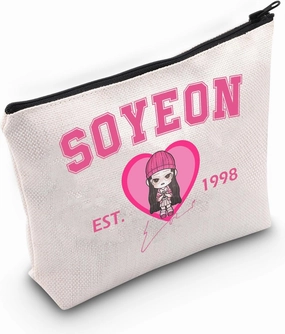 MEIKIUP Korean Group G-Ide Member Makeup Bag K-pop Group Fans Gift World Tour Merchandise K-pop Music Lover Gift (SY98 bag)