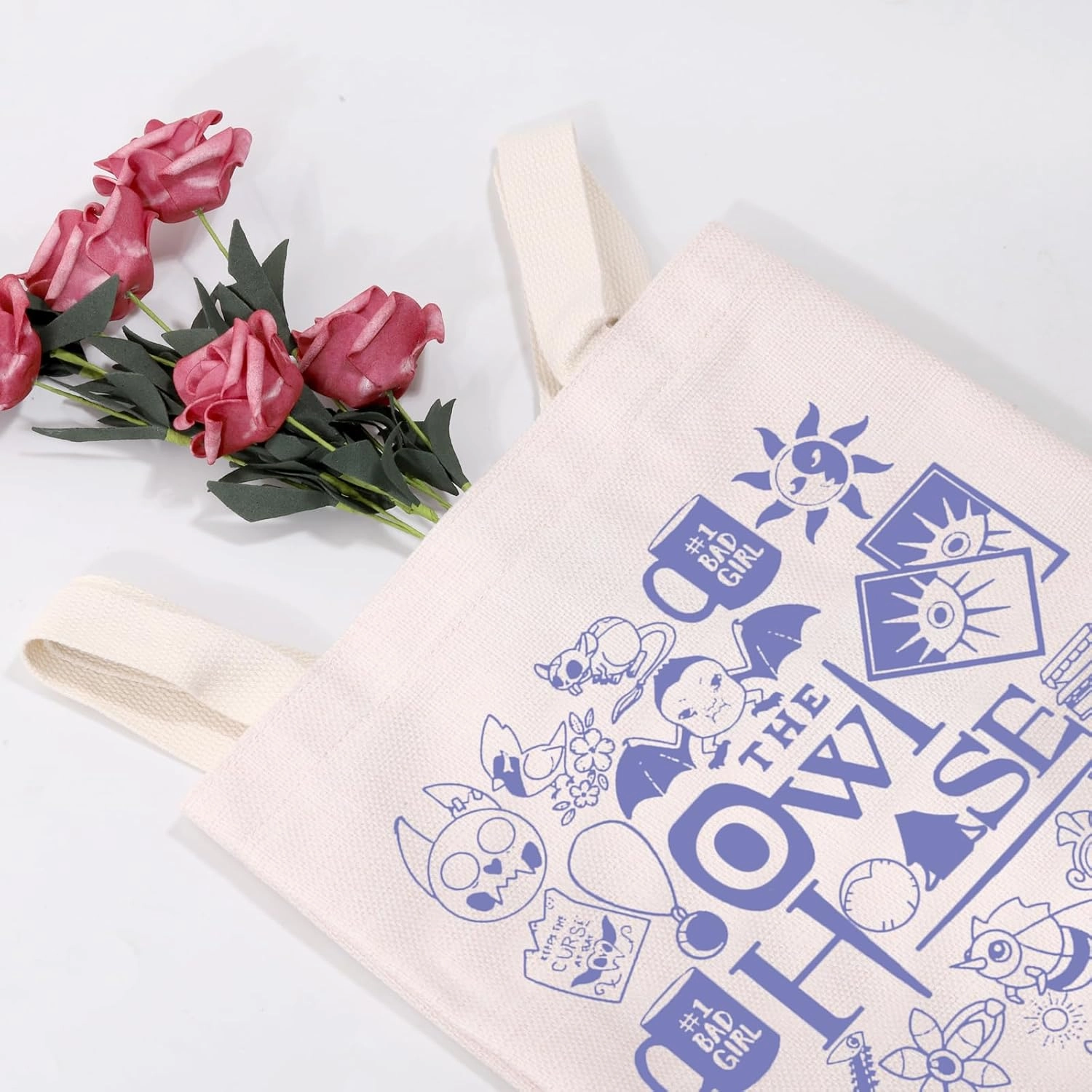 MEIKIUP Owl Inspired Gift Owl Characters Makeup Bag Tote Bag Hexside Magic Gift (owl tote bag)
