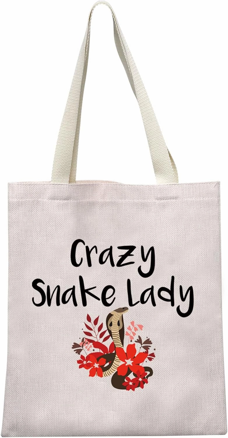 MEIKIUP Snake Lover Gift Snake Lady Makeup Bag Snake Owner Gifts Vet Assistants Cosmetic Bag Reptile Owner Gift