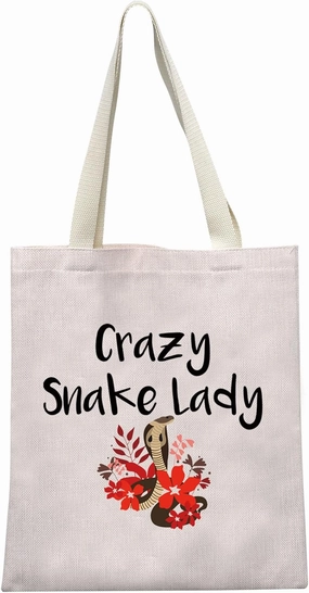 MEIKIUP Snake Lover Gift Snake Lady Makeup Bag Snake Owner Gifts Vet Assistants Cosmetic Bag Reptile Owner Gift