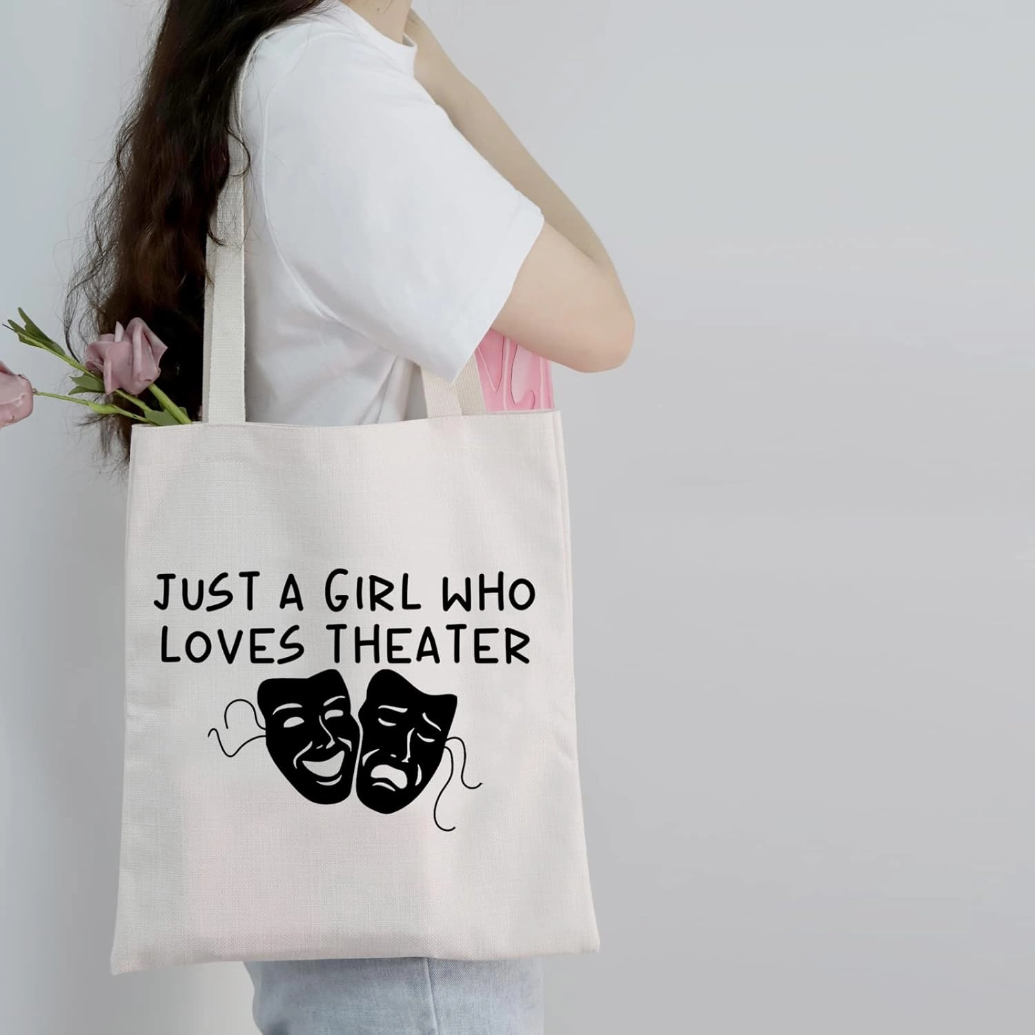MEIKIUP Theater Actor Makeup Bag Drama Theater Lover Gift Drama Teacher Gift Who Loves Theater Travel Zipper Bag
