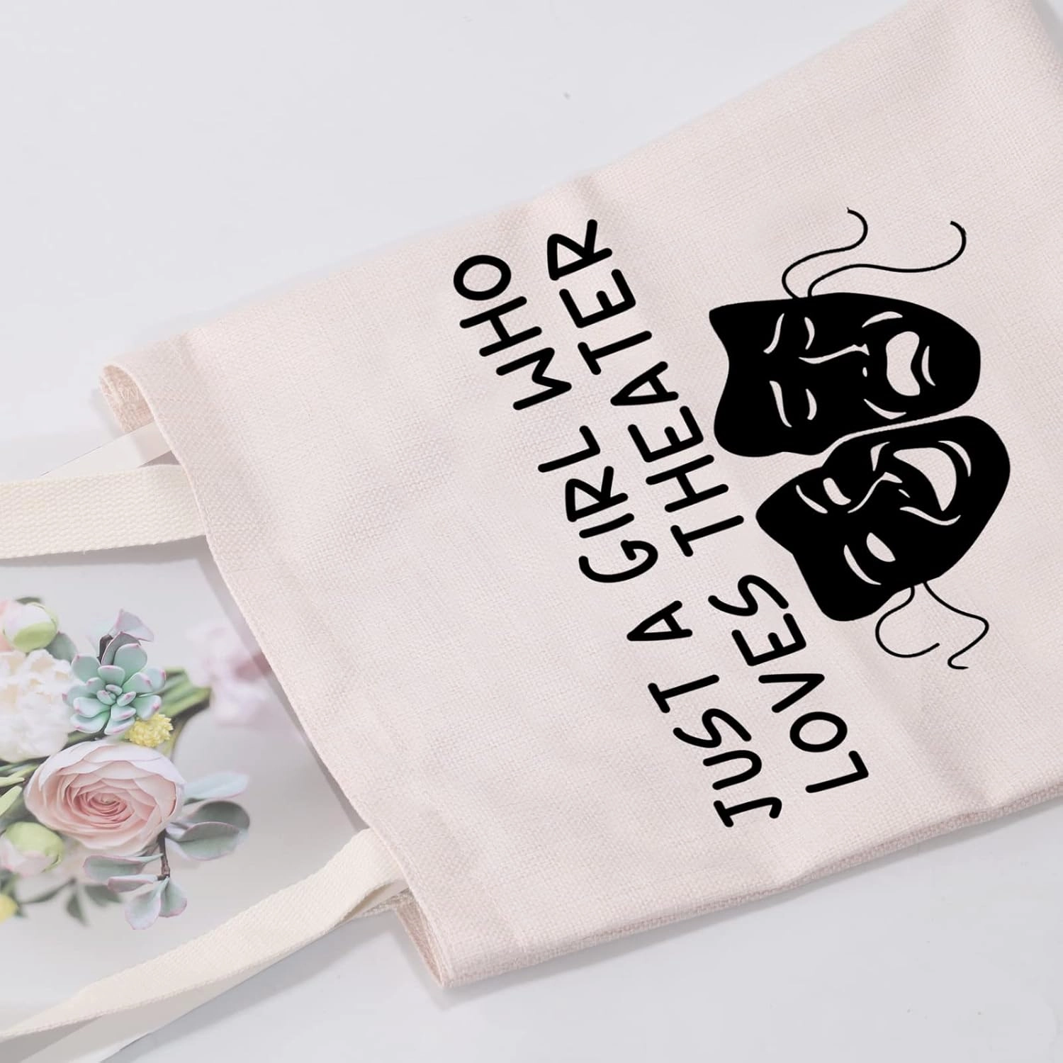 MEIKIUP Theater Actor Makeup Bag Drama Theater Lover Gift Drama Teacher Gift Who Loves Theater Travel Zipper Bag