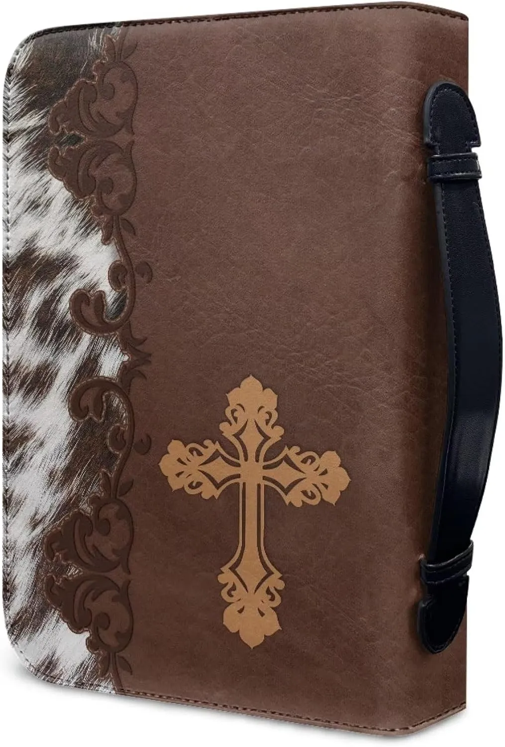 Mumeson Bible Covers for Women Leather Bible Carrying Case Organizer Bag Standard Size Large Capacity Bible Holder