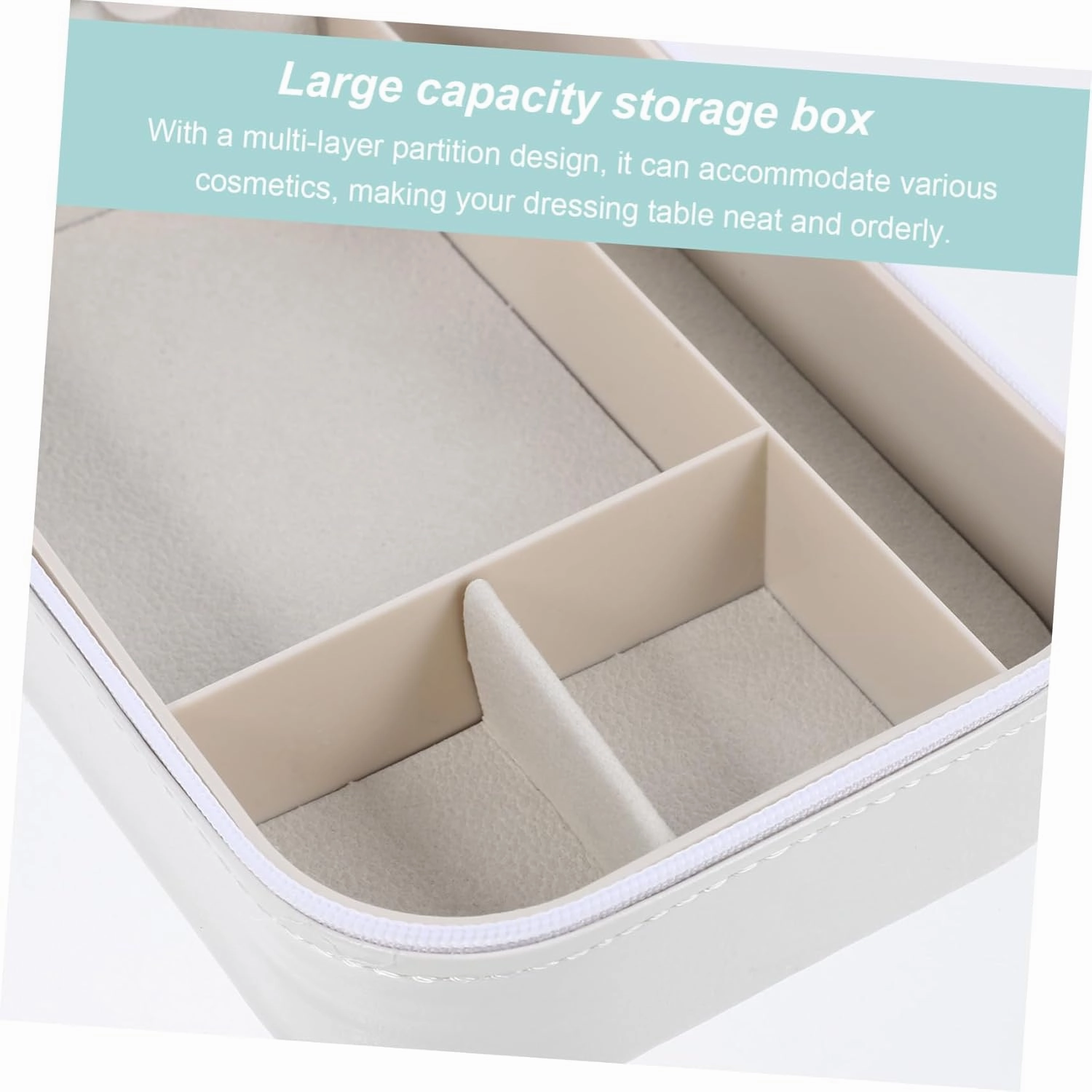 NOLITOY 3pcs Makeup Case Lights Stand Travel Organizer Compact Makeup Box for Cosmetics