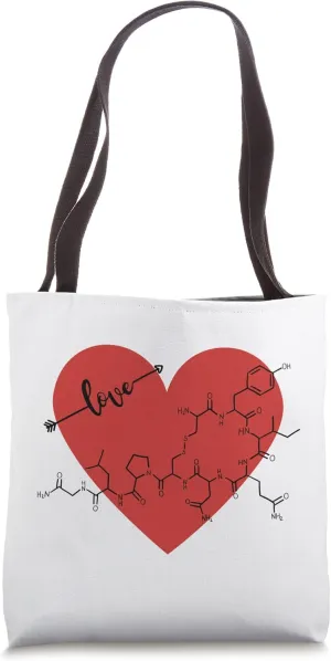 Oxytocin Love Hormone - Love Hormone Valentine's Day Tote Bag