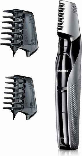 Panasonic Electric Body Hair Trimmer and Groomer for Men ER-GK60-S, Cordless, Wet/Dry with 3 Comb Attachments, Washable