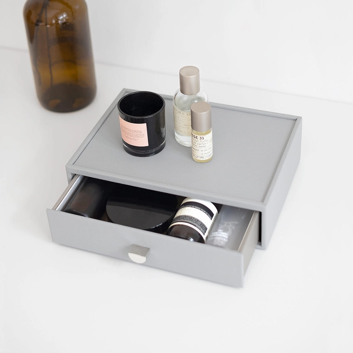 Pebble Grey Classic Makeup Organiser Drawer