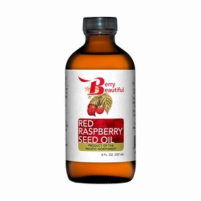 Red Raspberry Seed Oil - 8 fl oz - Cold-pressed from Raspberries grown by Northwest Berry Co-op farmers