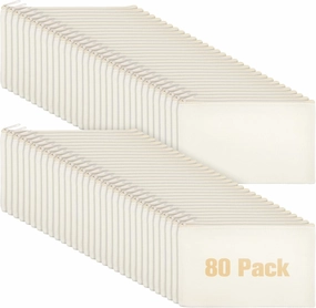Reginary 80 Pack Canvas Zipper Makeup Bags Bulk Pencil Pouches Blank DIY Craft Canvas Cosmetic Bag Pouch with Zipper for Makeup Cosmetic Toiletry Stationary Storage(All Natural)