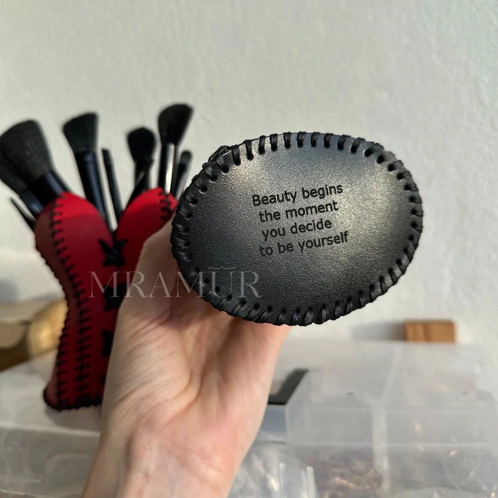 Retro Corset Leather Makeup Holder