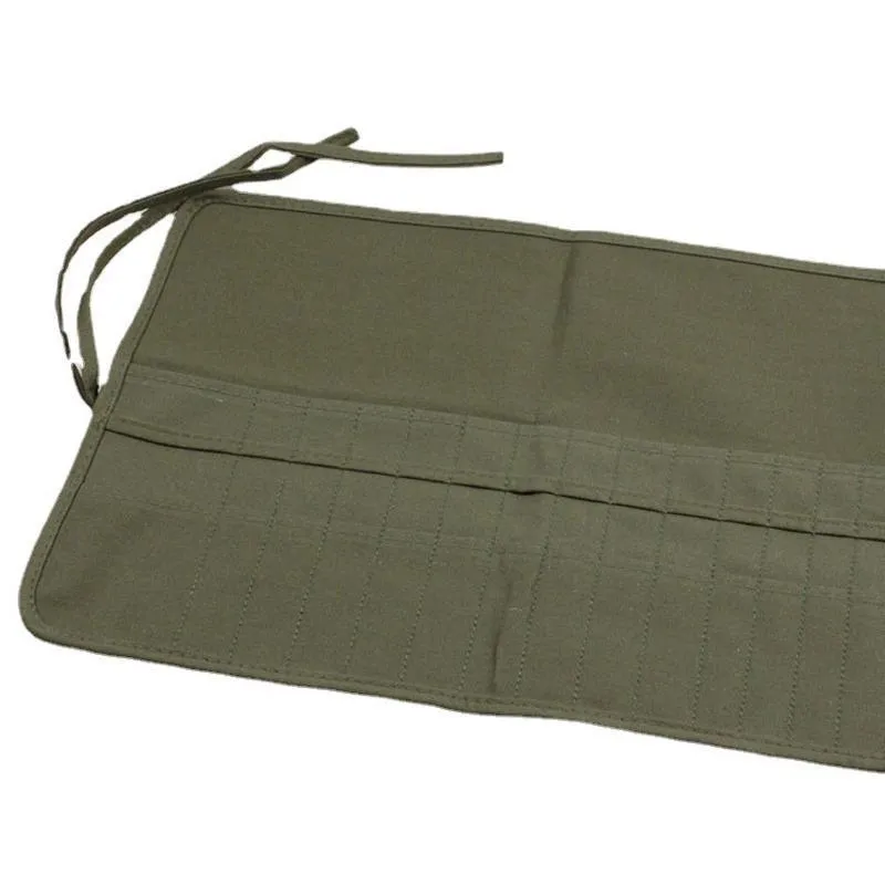Roll Up Paint Brush Holder Canvas Bag Draw Storage Case Organizer Artist Army
