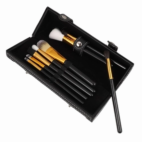 SAFIGLE Makeup Brush Bag Make up Brush Bag Makeup Brush Holder Case Organizer Cosmetic Bag Makeup Brush Case Professional Makeup Cosmetic Case Makeup Brushes Makeup Case Pu Leather Black
