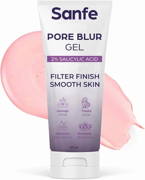 Senta Pore Blur Gel | 2% Salicylic Acid and Hyaluronic Acid | Blurs Pores, Wrinkles & Fine Lines, Hydrating and Lightweight l Treats Acne, Prevents Breakouts, 20gm