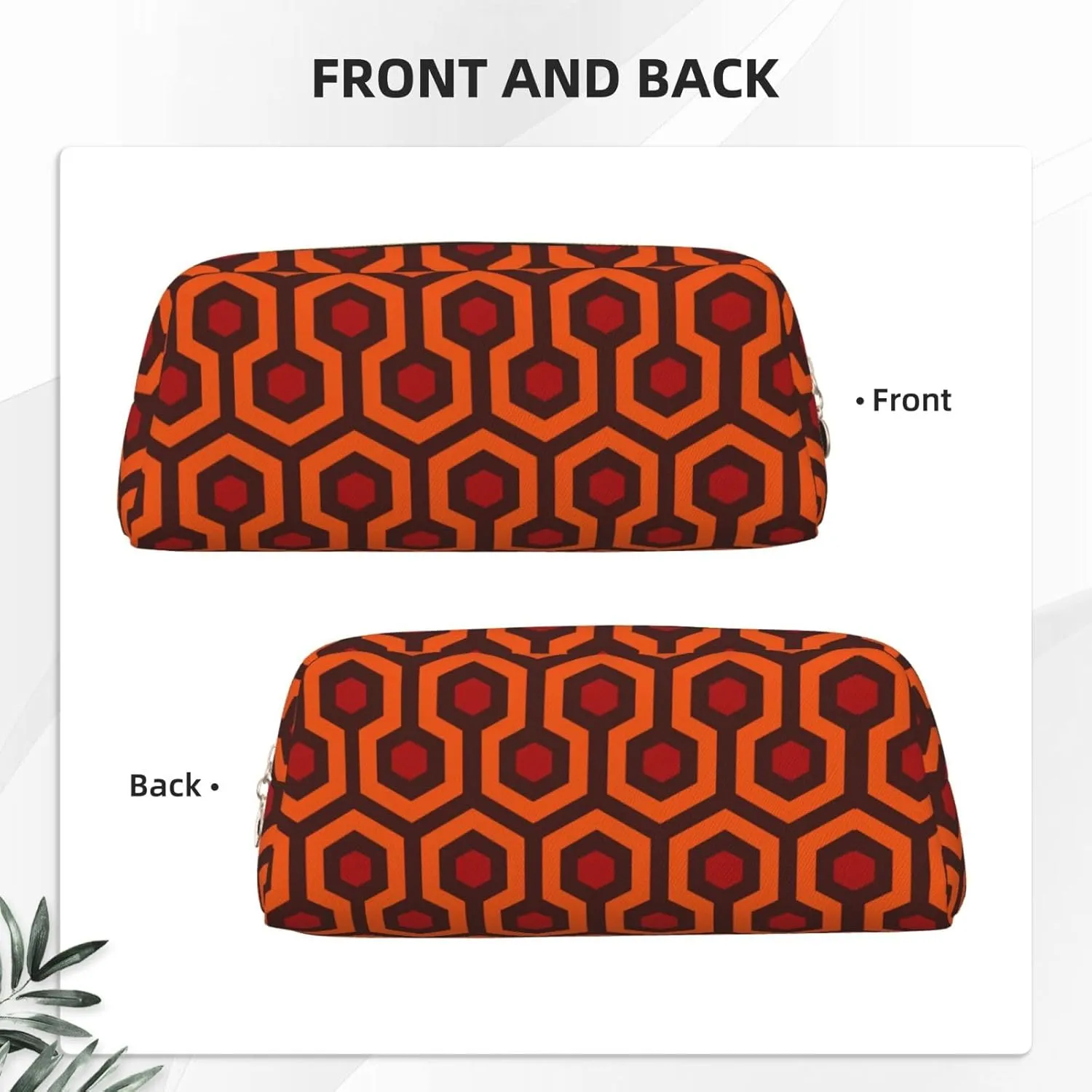 Shining Overlook Print Pencil Case With Zipper, Large Capacity Pen Bag For Pencils, Leather Pouch For Travel
