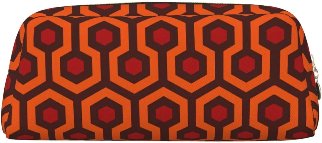Shining Overlook Print Pencil Case With Zipper, Large Capacity Pen Bag For Pencils, Leather Pouch For Travel