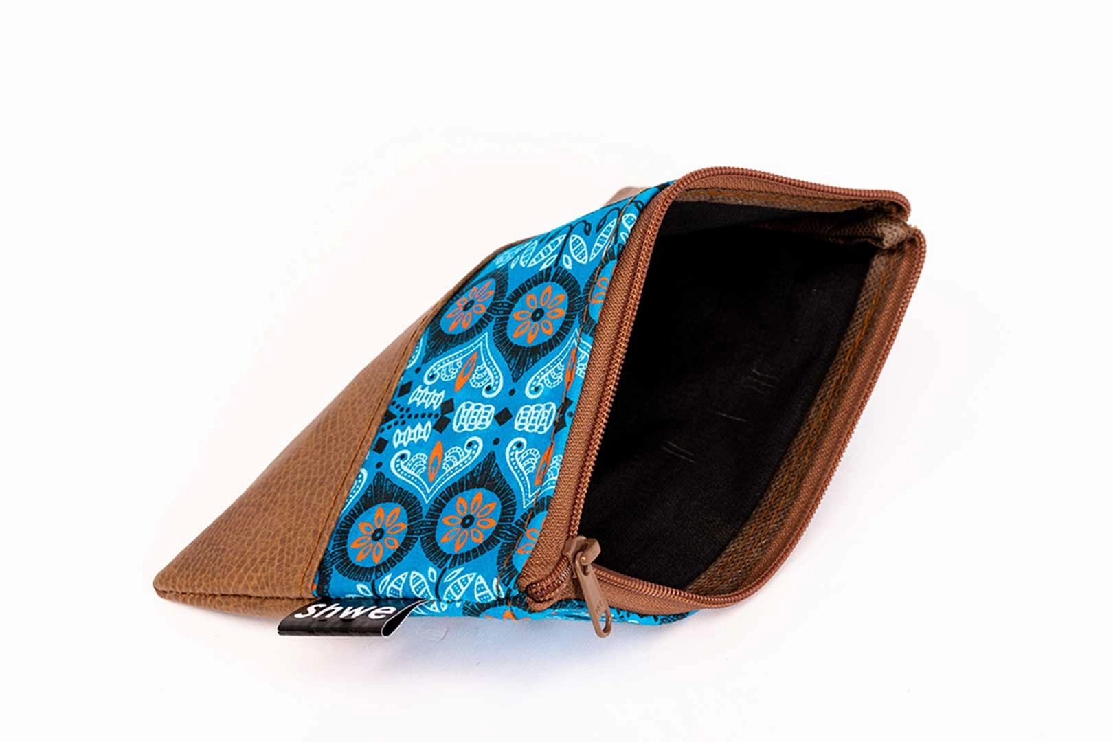 Shwe Shwe Marine Blue Leather Look Clutch