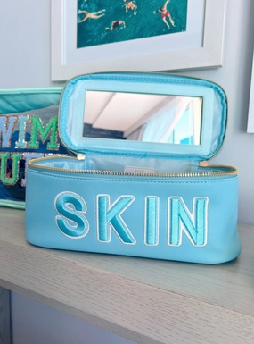 Skin - Blue Leather Open Top
