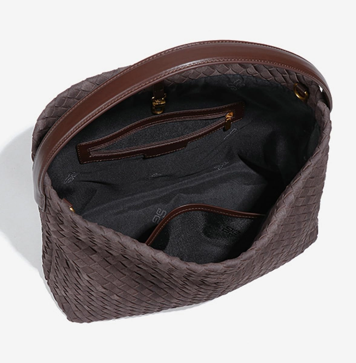 Slouchy Suede Woven Hobo Bags Women Trendy Suede Purse Crossbody Crescent Shoulder Satchel Bag Top Handle Tote Handbag