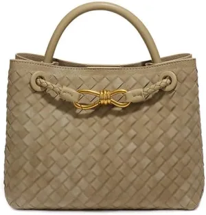 Suede Woven Tote Bag for Women PU Leather Crossbody Bag Shoulder Bag Casual Handbag Satchel for Work Travel 2025