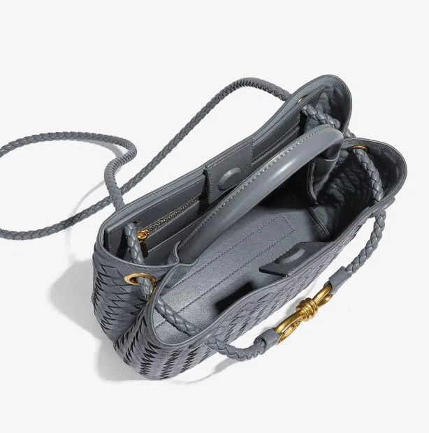 Suede Woven Tote Bag for Women PU Leather Crossbody Bag Shoulder Bag Casual Handbag Satchel for Work Travel 2025