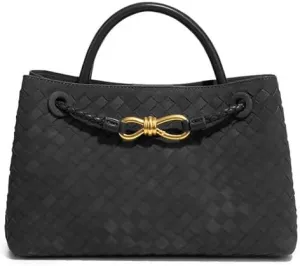 Suede Woven Tote Bag for Women PU Leather Crossbody Bag Shoulder Bag Casual Handbag Satchel for Work Travel 2025