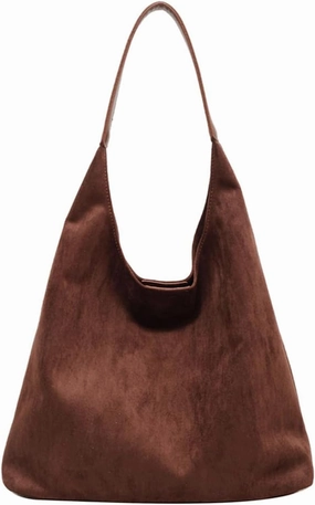 Suede Bag Suede Tote Bags for Women Work Bags, Slouchy Bag Hobo Handbag, Office Fall Suede Purse Shoulder Bag