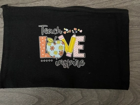 Teacher Love Canvas Bag for Organizing Essentials