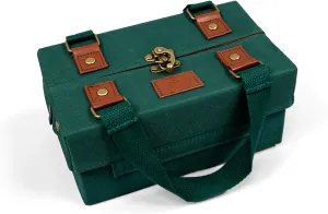 The Bag That Opens Into a Tray (Hunter Green, Small)