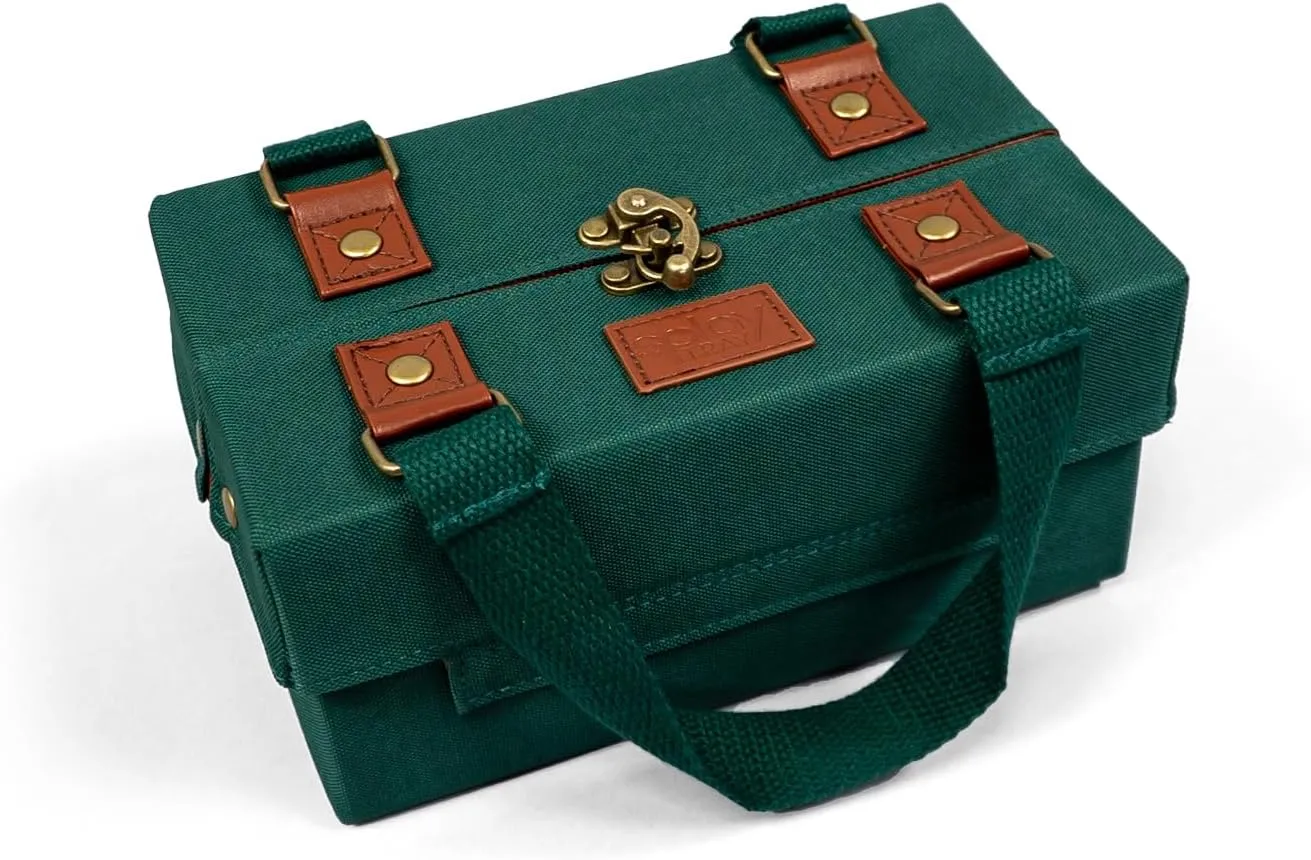 The Bag That Opens Into a Tray (Hunter Green, Small)