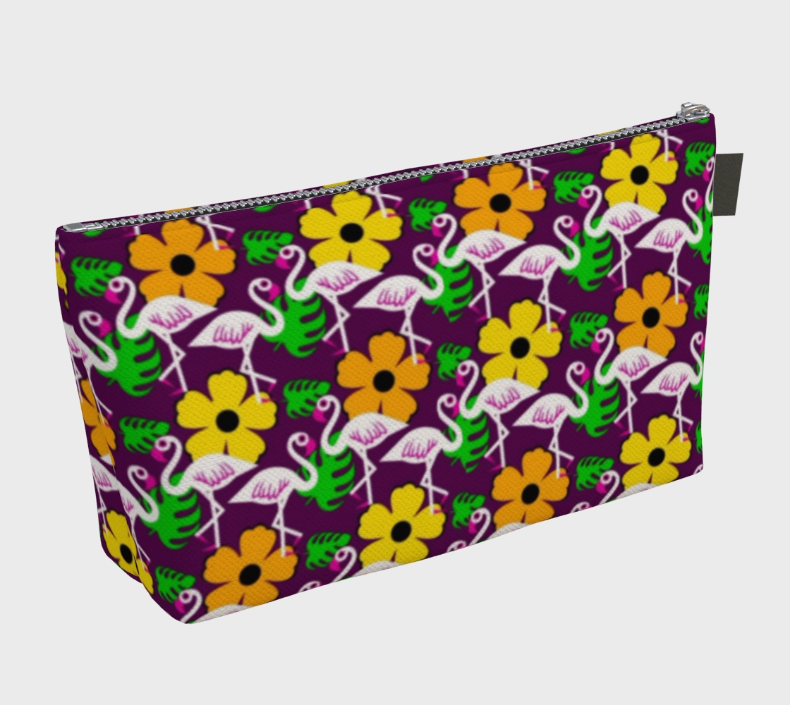 The Betty | Makeup Bag | Flamingo Vibes (Purple)