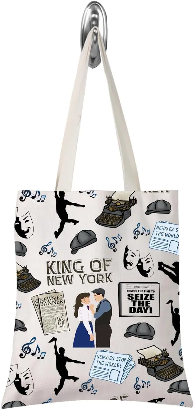 Theatre Lovers Musical Themed Makeup Bag Musical Inspired Gift Drama Actor Actress Gifts(Musical THE DAY tote)