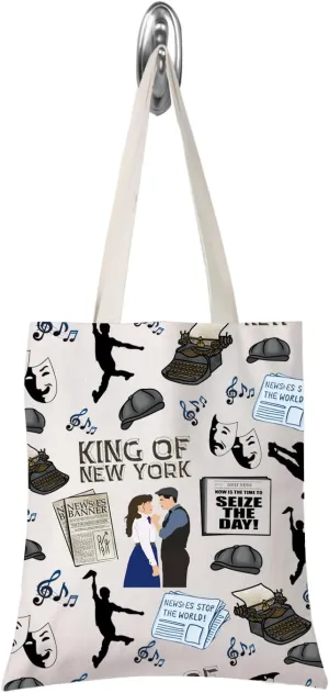 Theatre Lovers Musical Themed Makeup Bag Musical Inspired Gift Drama Actor Actress Gifts(Musical THE DAY tote)