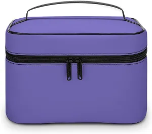 Travel Makeup Bag, Blue-Violet (Solid Color) Cosmetic Bags for Women Large Capacity Waterproof Toiletry Bag Make up Organizer