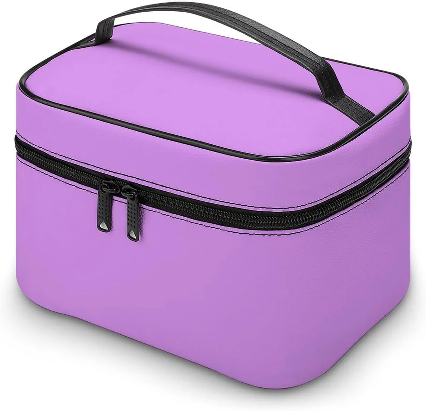 Travel Makeup Bag, Bright Lilac (Solid Color) Cosmetic Bags for Women Large Capacity Waterproof Toiletry Bag Make up Organizer