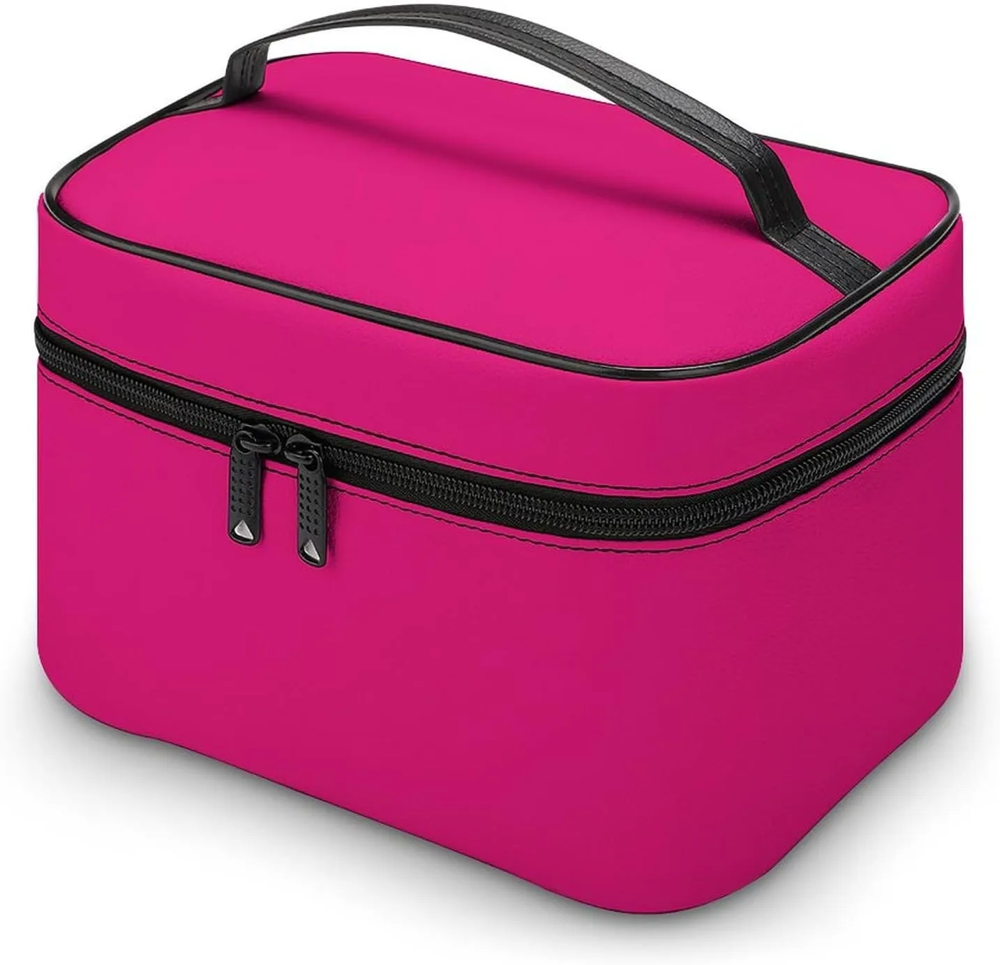 Travel Makeup Bag, Bright Pink Cosmetic Bags for Women Large Capacity Waterproof Toiletry Bag Make up Organizer